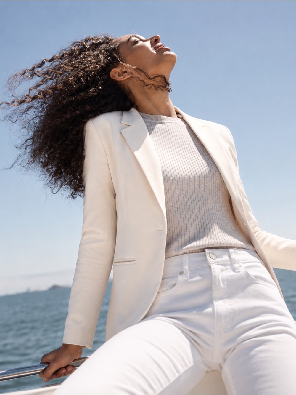NWT Banana Republic Soft Blazer – Ivory/Cream – Size 4